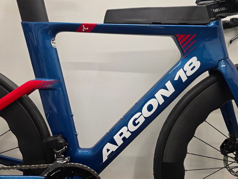 Used Argon 18 E-117 Tri Disc SRAM Rival AXS 2024 2024 Road & Gravel, Blue — image 2 of 14