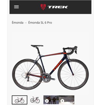 Used Trek Émonda SL 6 Pro 2017 2017 Road & Gravel, Blue — image 1 of 17