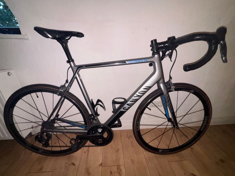 Used Canyon Endurace CF 8.0 Di2 2019 2019 Road & Gravel, Light Gray — image 1 of 7