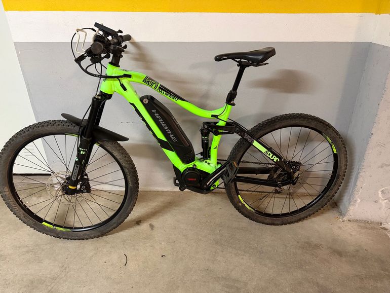 Used Haibike Fullseven Shimano Deore XT 2017 Mountainbike, Green — image 2 of 8