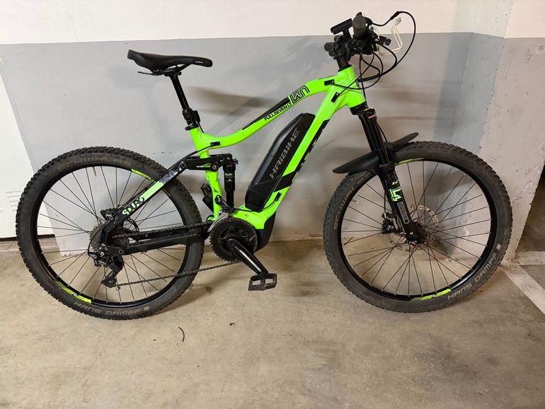 Used Haibike Fullseven Shimano Deore XT 2017 Mountainbike, Green — image 1 of 8