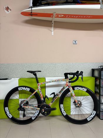 Used brave ride Brave ride Custom Shimano Ultegra Di2 2024 Road & Gravel, White — image 1 of 6