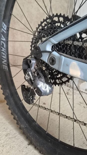 Used Scott Genius SRAM NX Eagle 2018 Mountainbike, Hellgrau — image 6 of 7