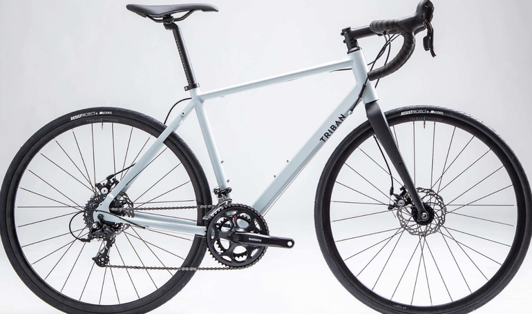 Used TRIBAN RC120 Disc Road Bike 2020 2020 Road & Gravel, Light Gray — image 1 of 6
