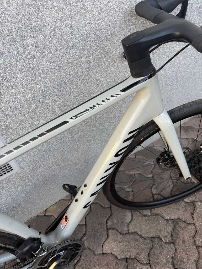 Used Canyon Endurace CF SL 7 eTAP 2023 2023 Road & Gravel, Light Gray — image 6 of 6
