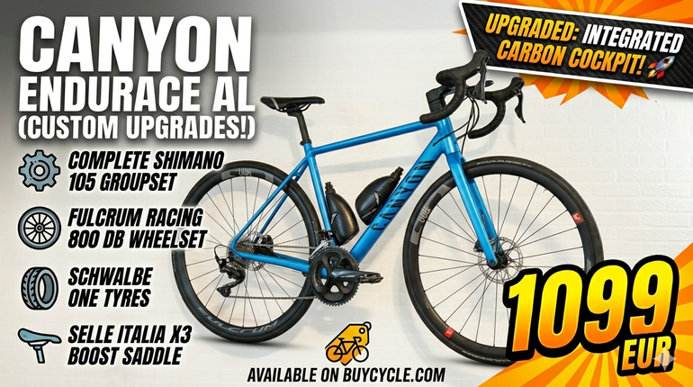 Used Canyon Endurace 7 Disc 2021 2021 Road & Gravel, Blue — image 1 of 15