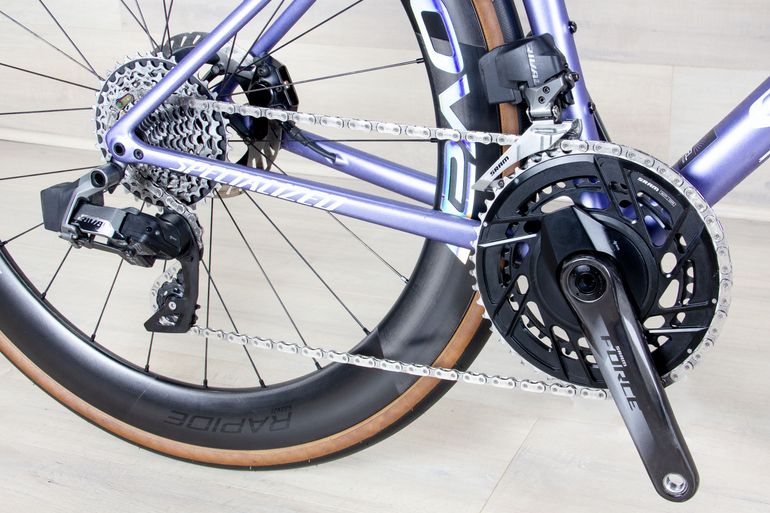 Used Specialized Tarmac SL8 Expert 2024 Road & Gravel, Purple — image 7 of 15