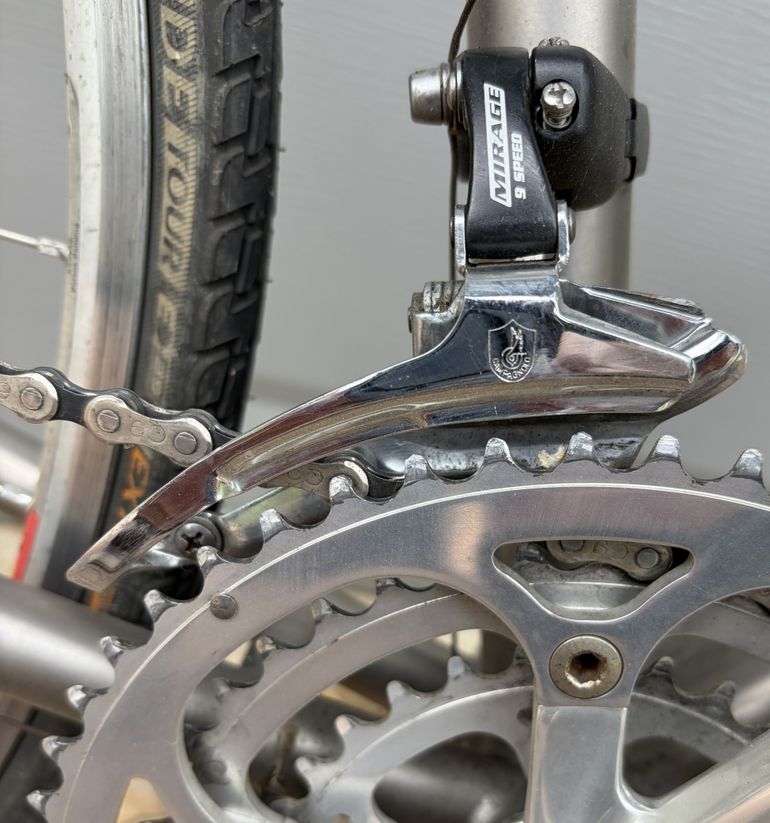 Used Samson Telluride, Titanium 27 Speed Road Bike, 2000 Road & Gravel, Light Gray — image 10 of 19