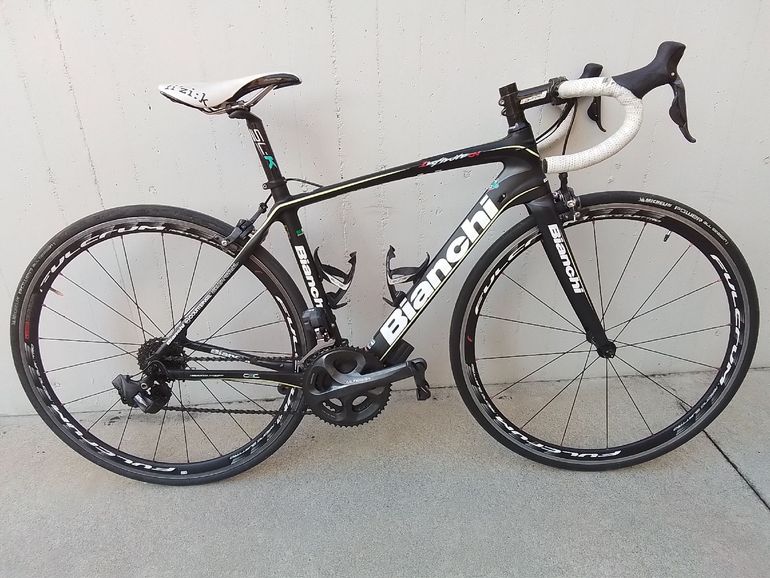 Used Bianchi Infinito CV Ultegra Di2 Disc Compact 2015 2015 Road & Gravel, Black — image 1 of 4