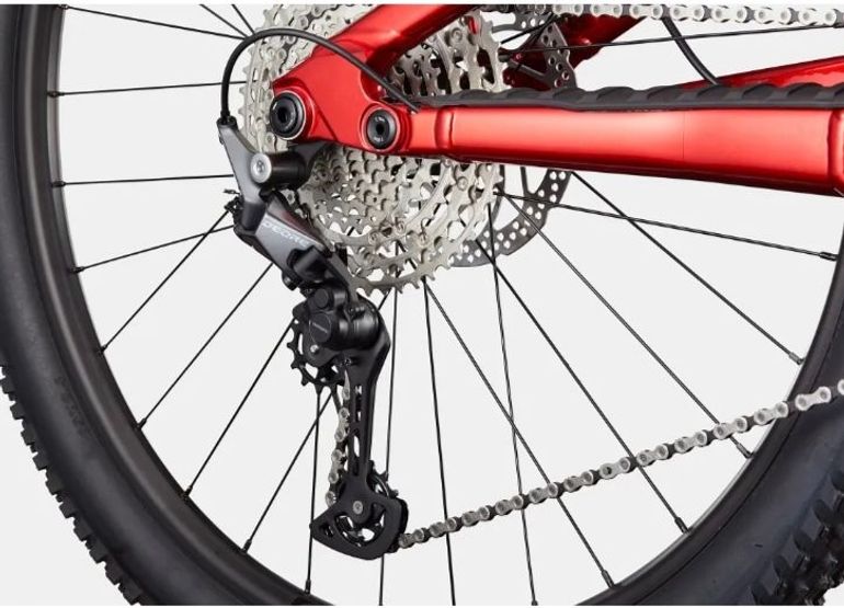 Used Cannondale Habit 4 2024 2024 Mountainbike, Red, 27.5 — image 3 of 6