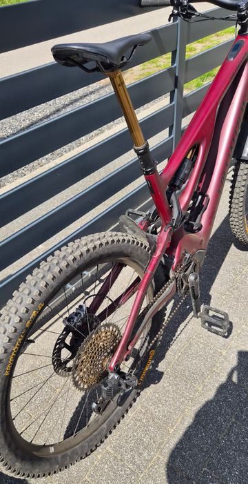 Specialized Turbo Levo SRAM XX1 Eagle AXS 2022 Mountainbike usato, Viola — immagine 9 di 11