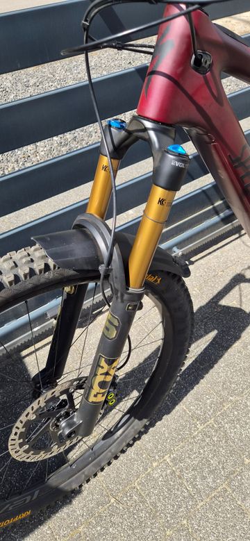 Specialized Turbo Levo SRAM XX1 Eagle AXS 2022 Mountainbike usato, Viola — immagine 4 di 11
