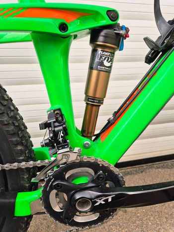 Used CUBE Stereo Shimano Deore XT 2015 Mountainbike, Green — image 11 of 27