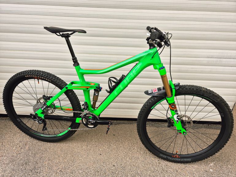 Used CUBE Stereo Shimano Deore XT 2015 Mountainbike, Green — image 4 of 27