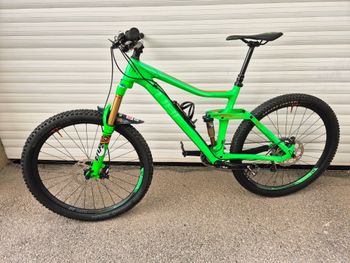 Used CUBE Stereo Shimano Deore XT 2015 Mountainbike, Green — image 1 of 27