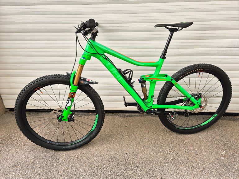 Used CUBE Stereo Shimano Deore XT 2015 Mountainbike, Green — image 1 of 27
