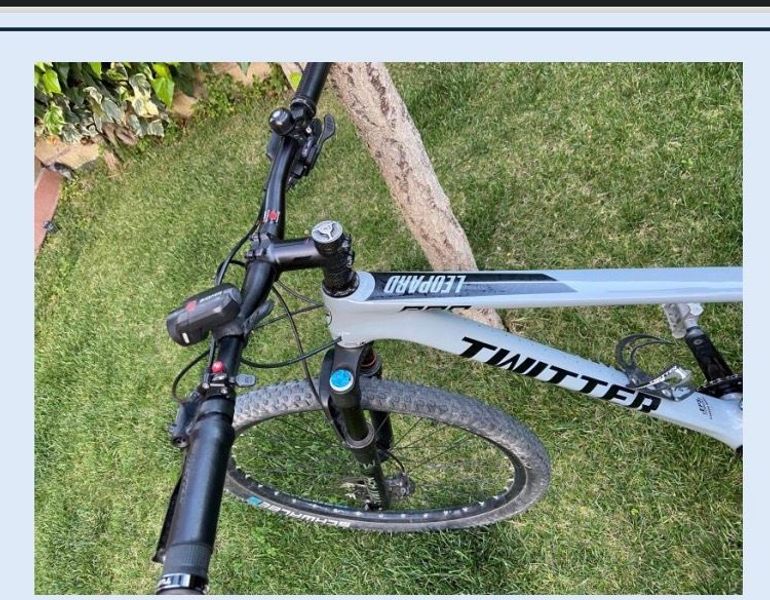 Used Twitter Leopard 2022 Mountainbike, Hellgrau — image 2 of 3