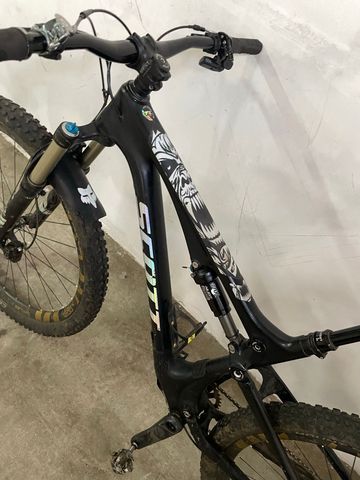 Gebrauchtes Scott Genius SRAM GX Eagle AXS 2017 Mountainbike, Schwarz, 29 — Bild 15 von 19