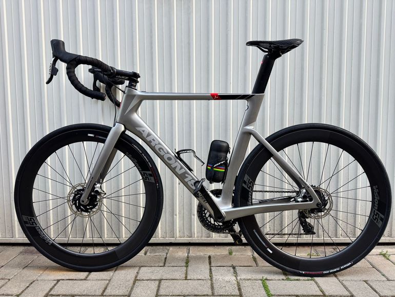 Used Argon 18 Nitrogen SRAM Red eTap AXS 2019 Road & Gravel, Light Gray — image 2 of 13