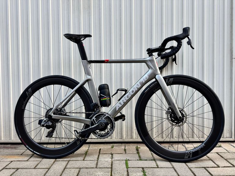 Used Argon 18 Nitrogen SRAM Red eTap AXS 2019 Road & Gravel, Light Gray — image 1 of 13
