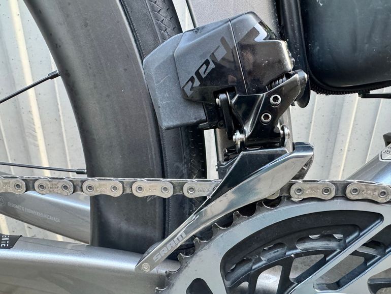 Used Argon 18 Nitrogen SRAM Red eTap AXS 2019 Road & Gravel, Light Gray — image 9 of 13