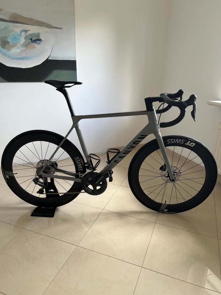 Used Canyon Ultimate CF SL 8 Aero LTD 2022 2022 Road & Gravel, Light Gray — image 4 of 10