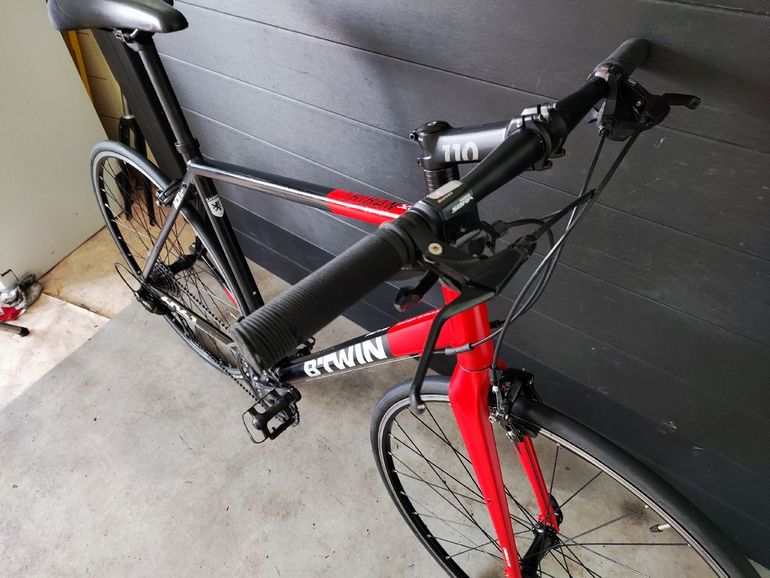 Used B’TWIN B’TWIN Custom Shimano Sora 2014 Road & Gravel, Rosso — image 5 of 10