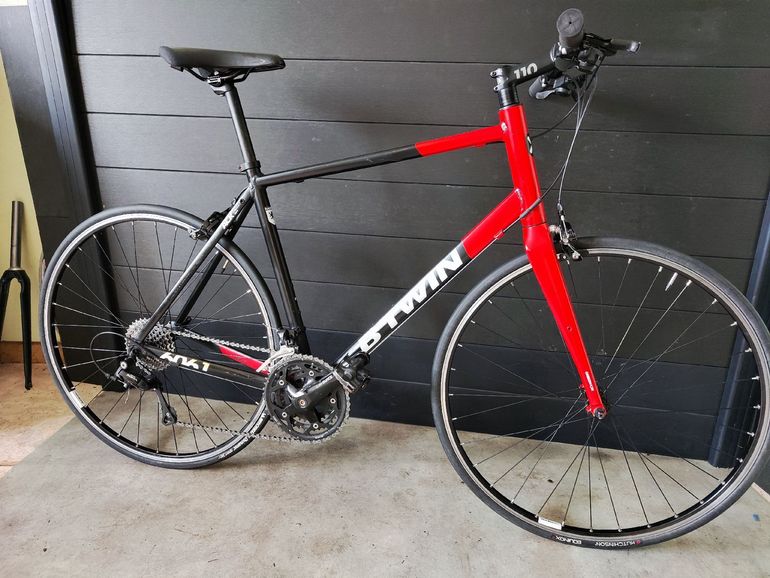 Used B’TWIN B’TWIN Custom Shimano Sora 2014 Road & Gravel, Rosso — image 10 of 10