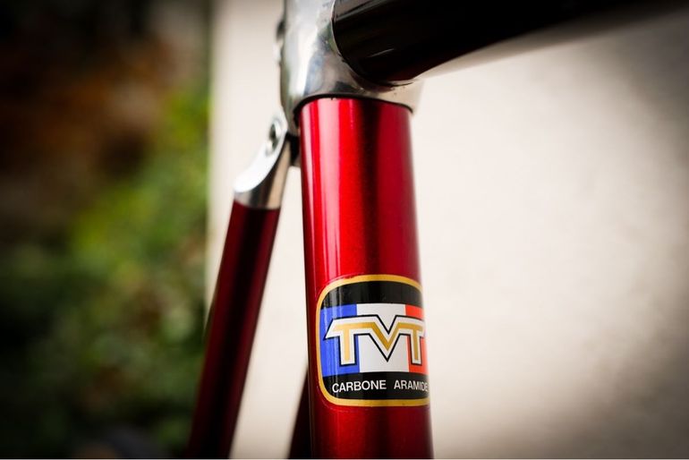 Used TVT Carbone HR Sonate 1992 Road & Gravel, Red — image 6 of 10