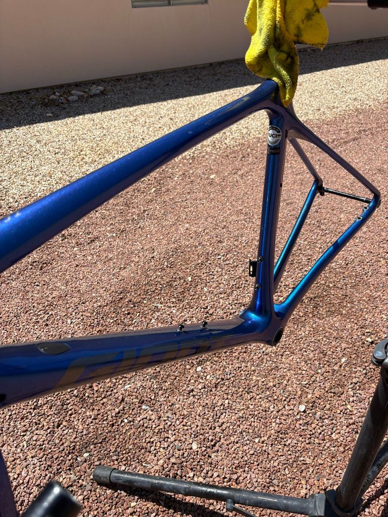 Used Giant TCR Advanced Pro 0 Disc 2021 Frameset 2021 Road & Gravel, Blue — image 2 of 11