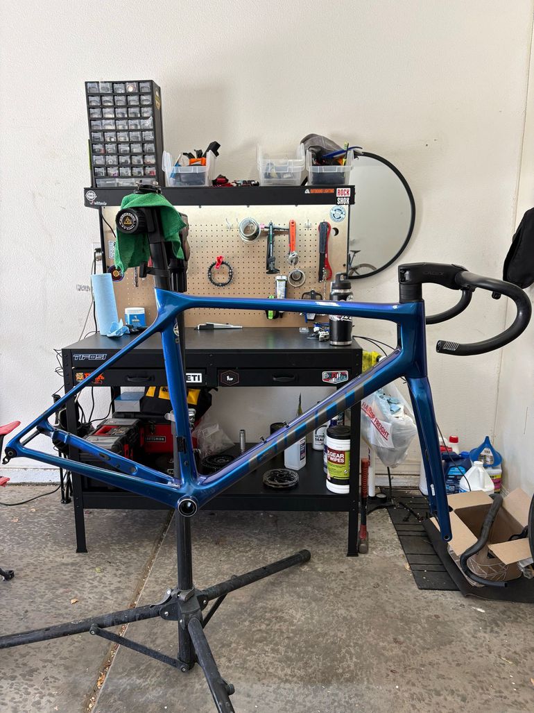 Used Giant TCR Advanced Pro 0 Disc 2021 Frameset 2021 Road & Gravel, Blue — image 11 of 11
