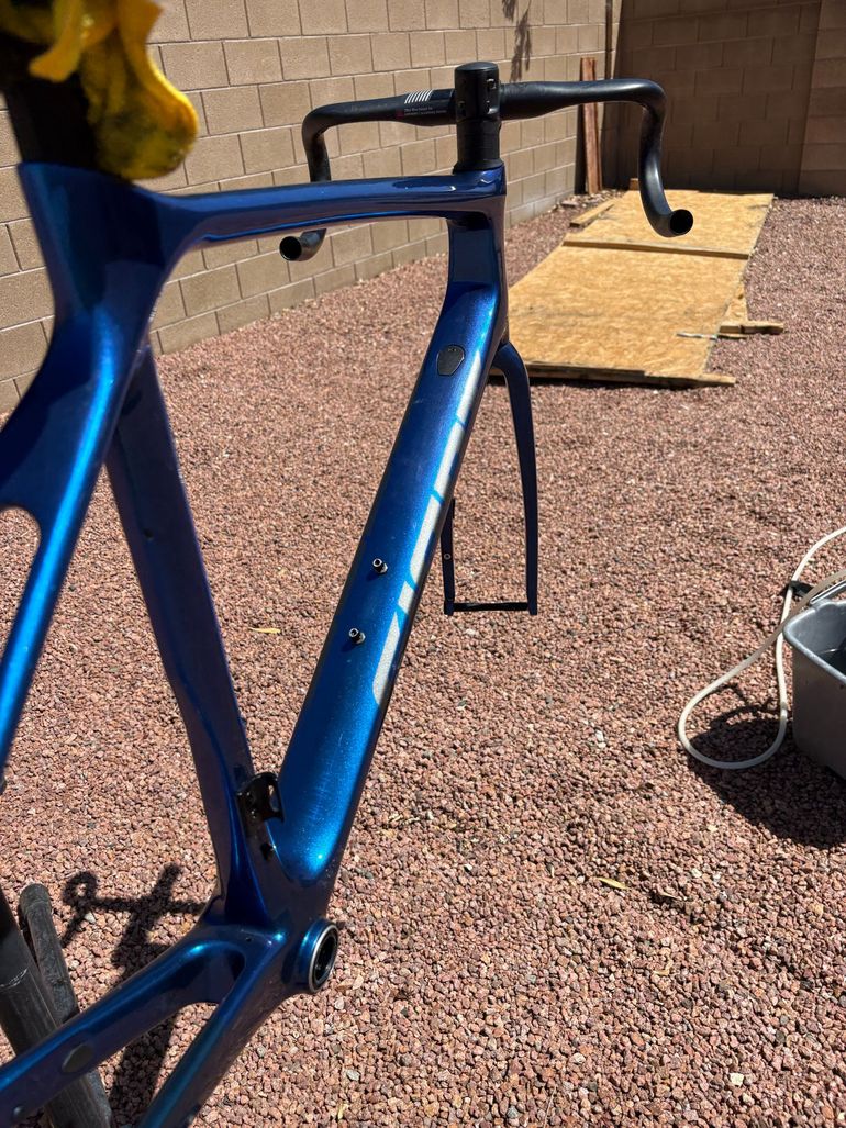 Used Giant TCR Advanced Pro 0 Disc 2021 Frameset 2021 Road & Gravel, Blue — image 3 of 11