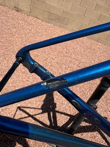 Used Giant TCR Advanced Pro 0 Disc 2021 Frameset 2021 Road & Gravel, Blue — image 6 of 11