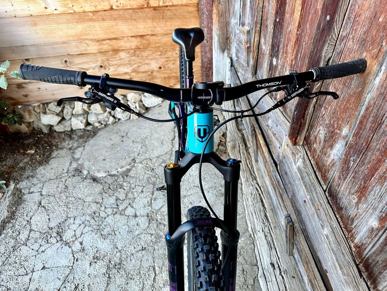 Used Mondraker Raze SRAM X0 Eagle AXS (T-Type) 2023 Mountainbike, Purple — image 5 of 11