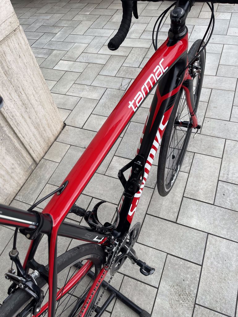 Used Specialized Specialized S-Works Tarmac SL4 2017 Road & Gravel, Red — image 8 of 9