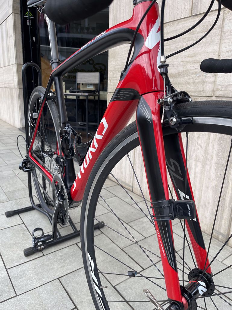 Used Specialized Specialized S-Works Tarmac SL4 2017 Road & Gravel, Red — image 5 of 9