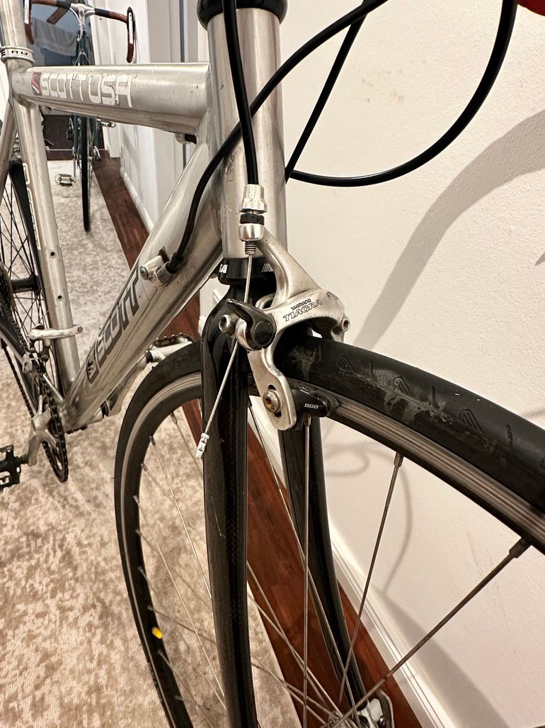 Used Scott Scott Rennrad Roadbike Aluminium Mit Carbon Gabel 2000 Road & Gravel, Hellgrau — image 4 of 6