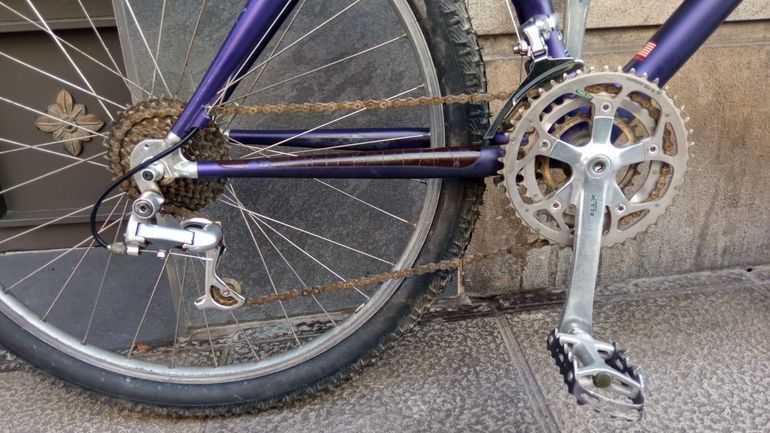 Used Trek Trek OCLV Carbon 9800 1995 Mountainbike, Violett — image 4 of 10