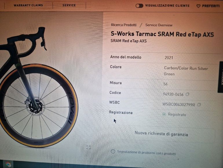 Used Specialized S-Works Tarmac SL7 Ready to Paint Frameset 2023 Frameset 2023 Road & Gravel, Blue — image 8 of 8