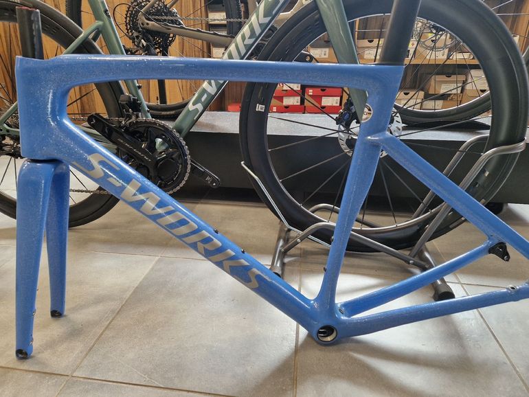 Used Specialized S-Works Tarmac SL7 Ready to Paint Frameset 2023 Frameset 2023 Road & Gravel, Blue — image 4 of 5