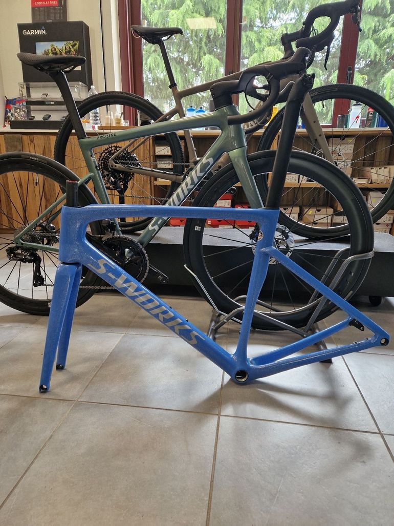 Used Specialized S-Works Tarmac SL7 Ready to Paint Frameset 2023 Frameset 2023 Road & Gravel, Blue — image 5 of 5