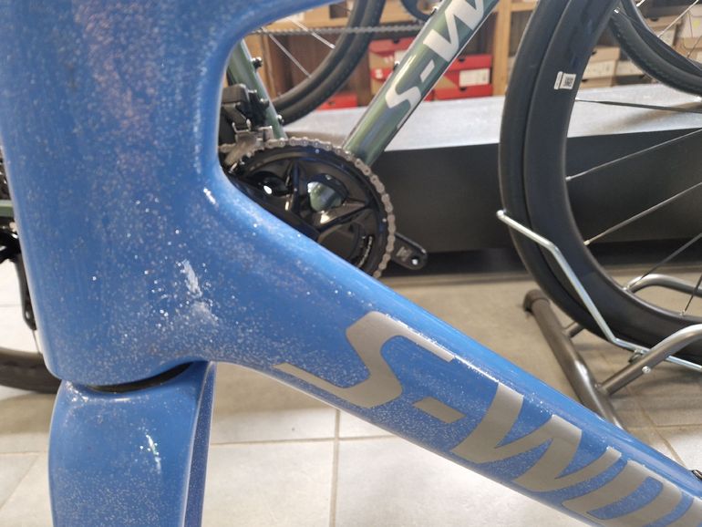 Used Specialized S-Works Tarmac SL7 Ready to Paint Frameset 2023 Frameset 2023 Road & Gravel, Blue — image 3 of 5