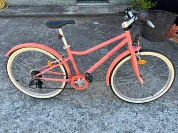 B’TWIN, Kids' 9-12 Years 24" Hybrid Bike Riverside 500 2023