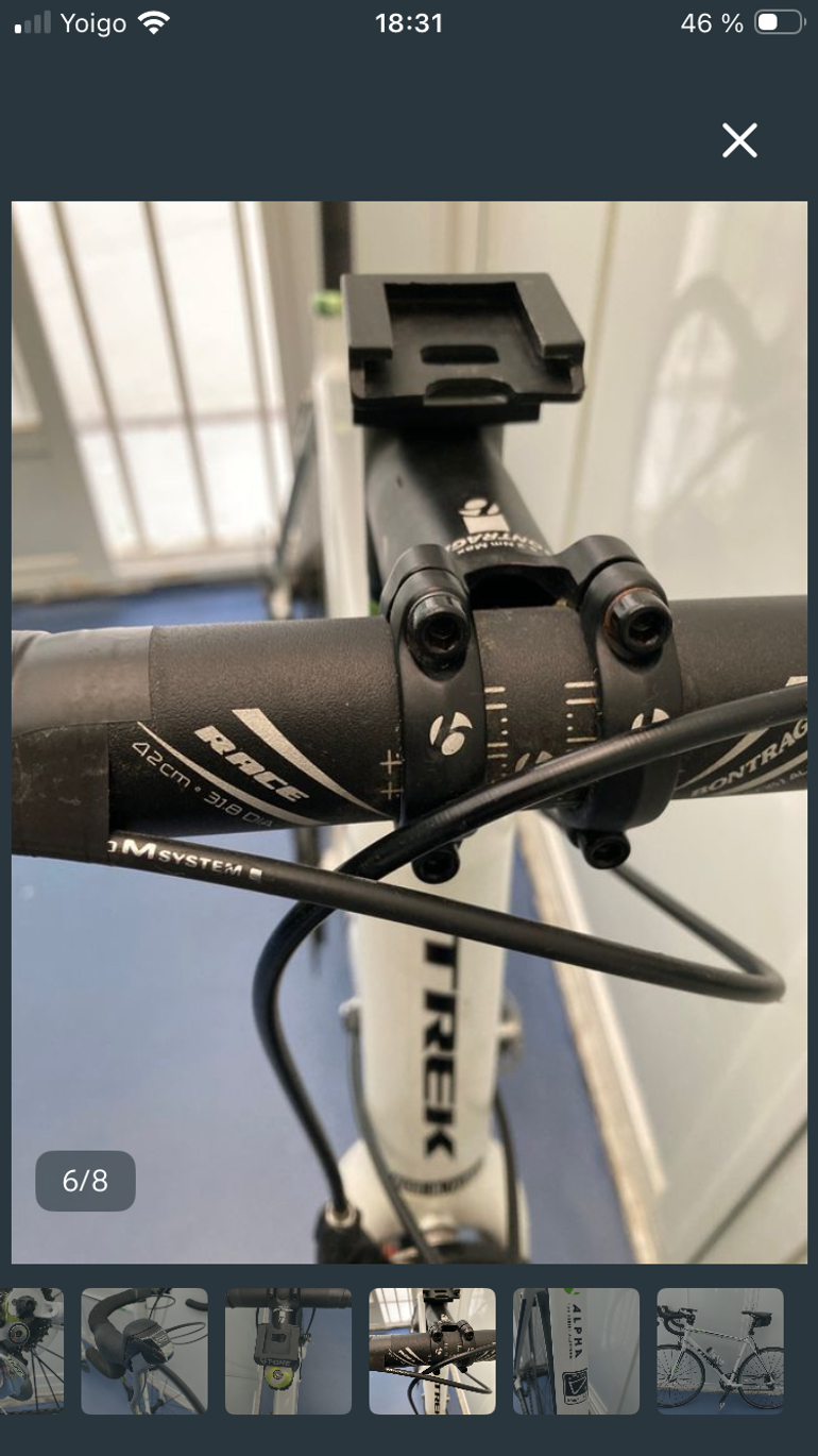 Used Trek 1.5 Shimano Tiagra 2017 Road & Gravel, Bianco — image 6 of 8