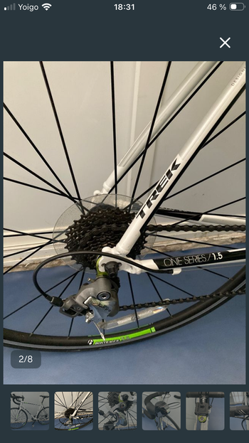 Used Trek 1.5 Shimano Tiagra 2017 Road & Gravel, Bianco — image 2 of 8