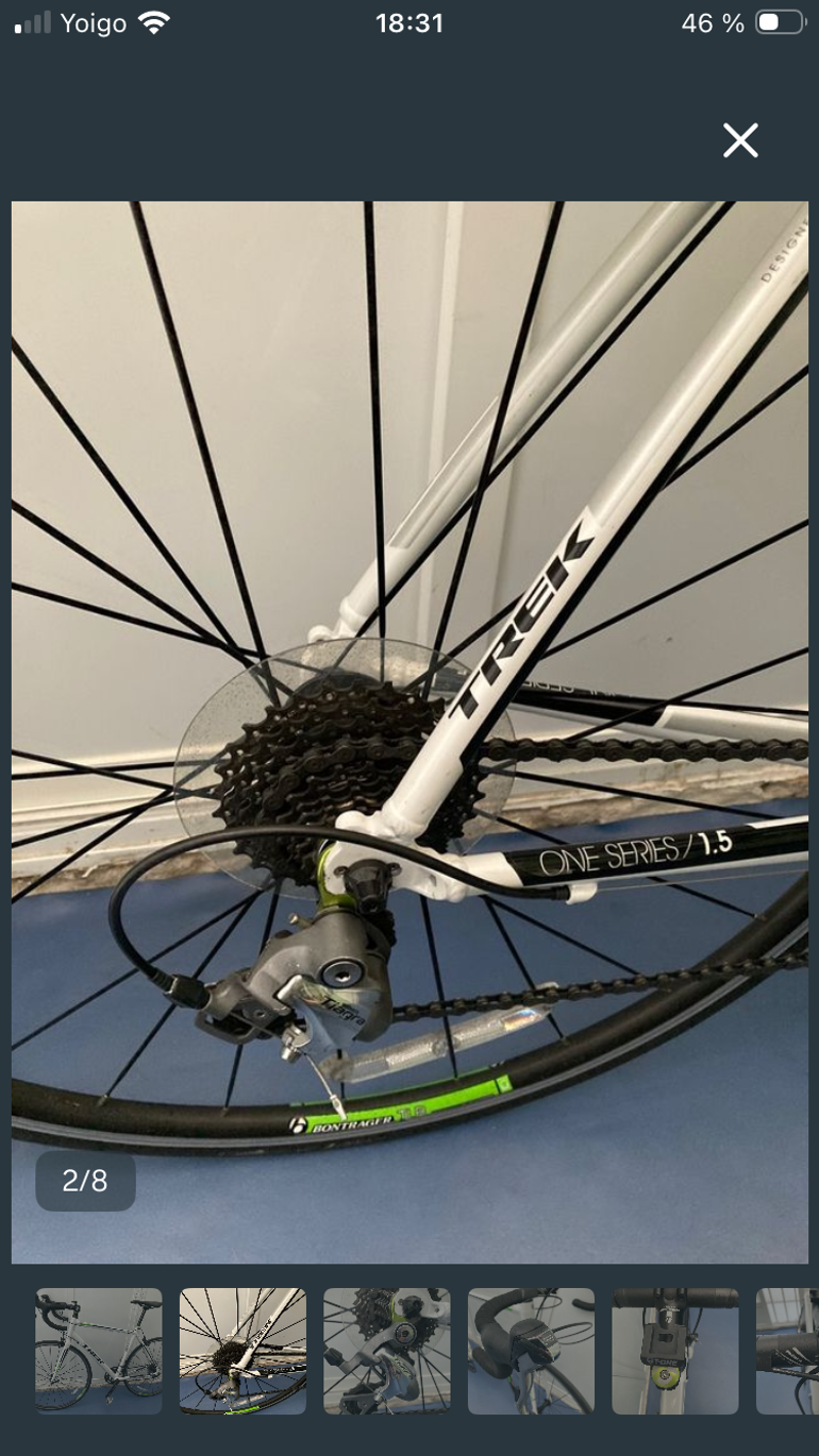 Used Trek 1.5 Shimano Tiagra 2017 Road & Gravel, Bianco — image 2 of 8
