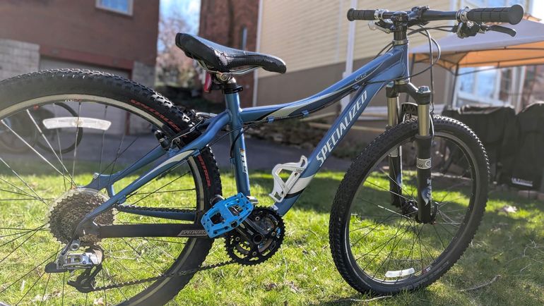 Used Specialized Stumpjumper Elite M5 World Cup 2015 2015 Mountainbike, Blue, 29 — image 2 of 6