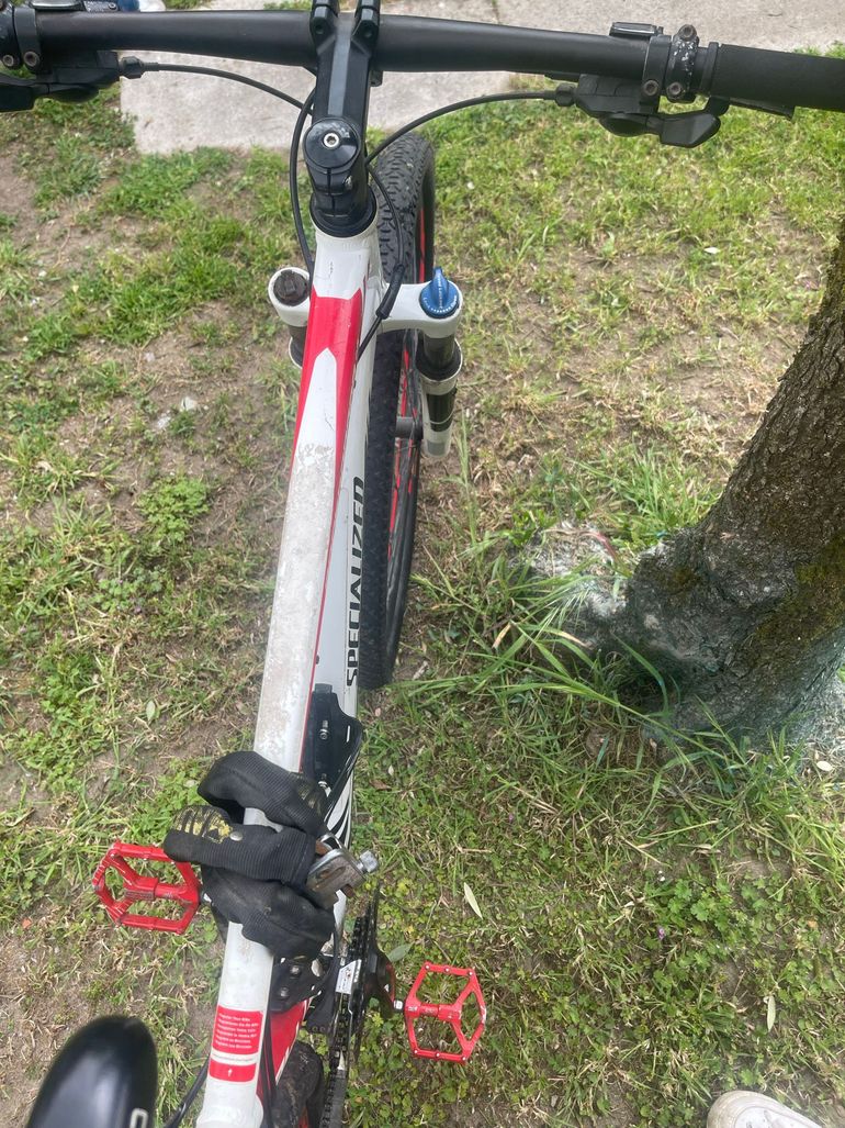 Used Specialized Men's Rockhopper 2018 2018 Mountainbike, White, 29 — image 7 of 7