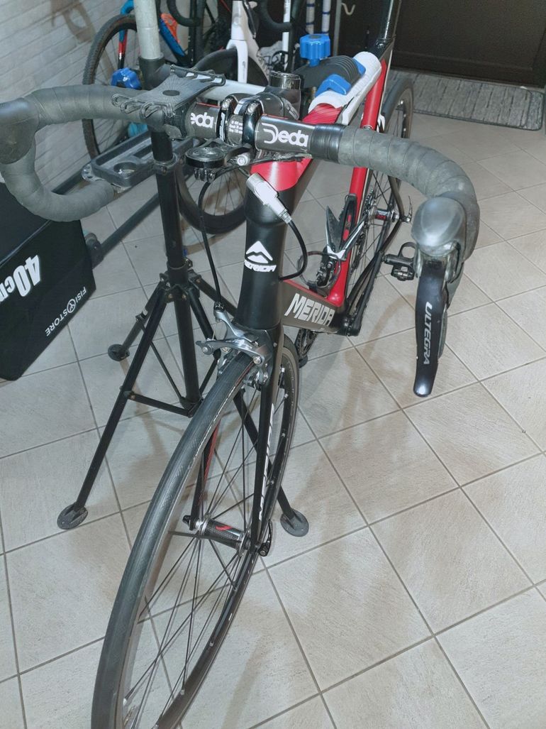 Used Merida REACTO 7000-E 2016 2016 Road & Gravel, Red — image 11 of 12