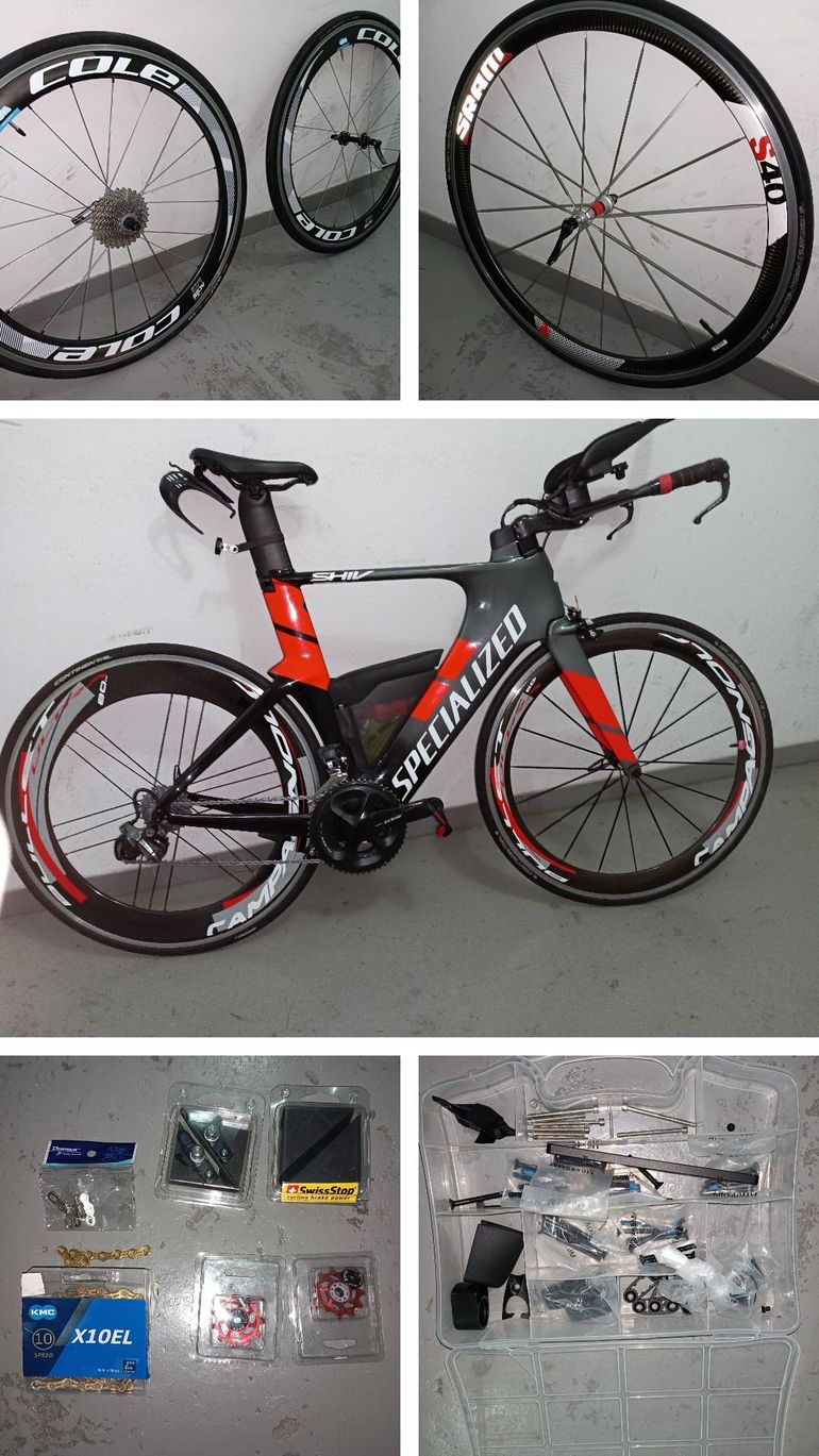Used Specialized Shiv Shimano Dura Ace Di2 2018 Road & Gravel, Red — image 1 of 11